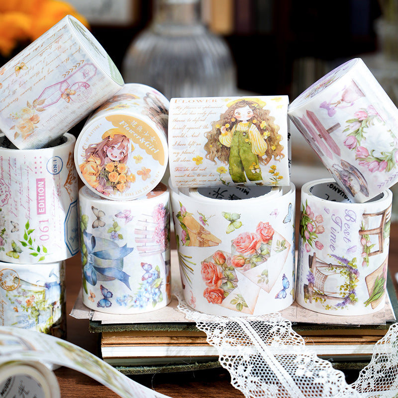 Whole Roll 5cm*2m Cute Street Scenery Washi Tape