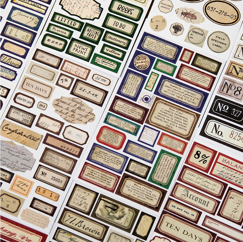 Bill collection series stickers 6PCS