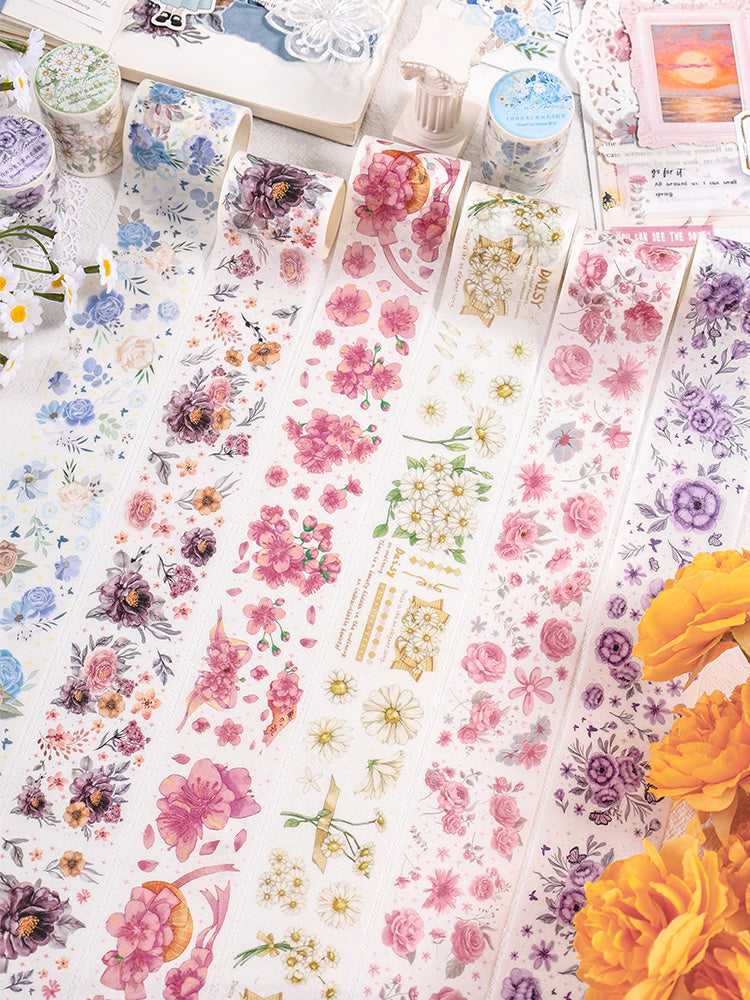 Whole Roll 5cm*2m Hunderds Floral Washi Tape
