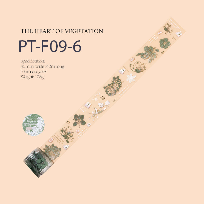 Whole Roll 40mm*2m Pre-Cut Flower PET tape
