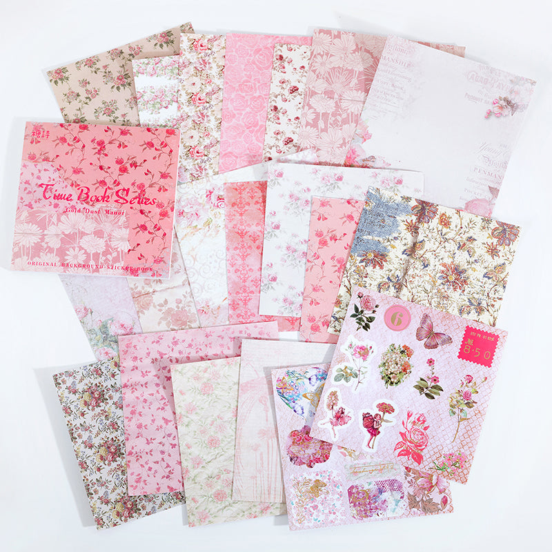 Time Book Stick-on Background Paper 20 PCS