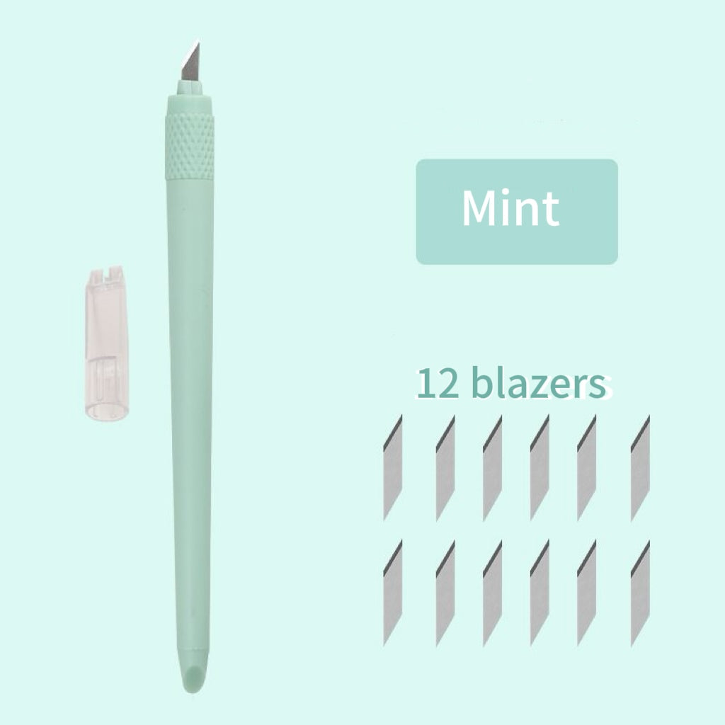 Candy Color Cutting Pen + Back up blades