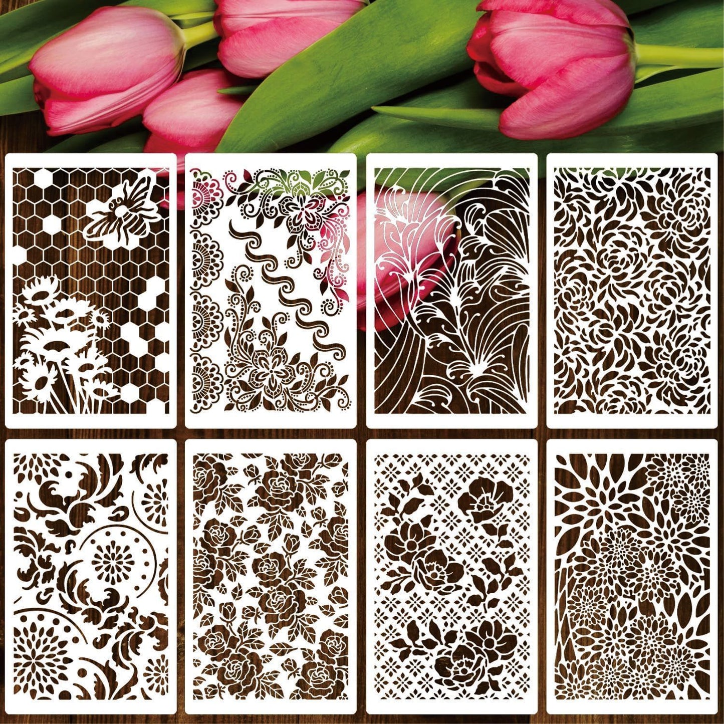 Reusable Flower Stencil 16*11cm