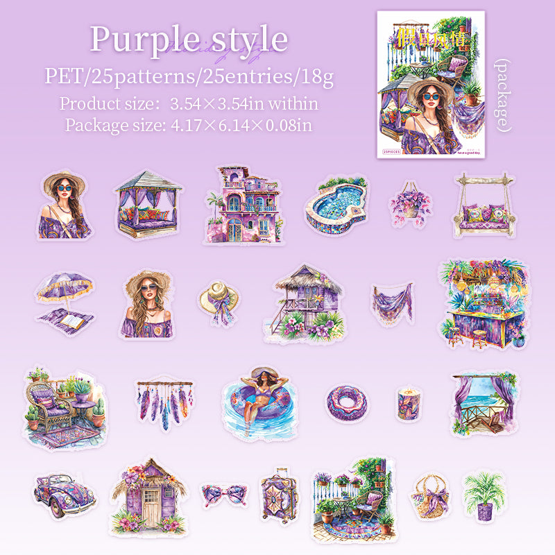 Holiday Style Sticker 25 pcs
