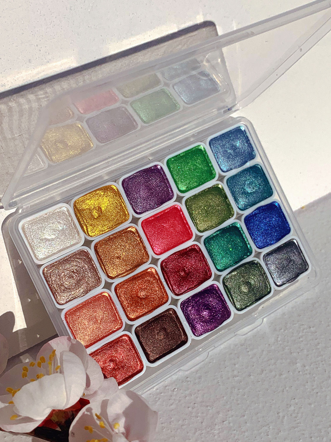 Shimmery Watercolor Pigment/Set 20 Colors