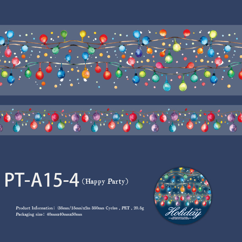 Holiday Lights 2PCS PET Tape set 35mm*2m