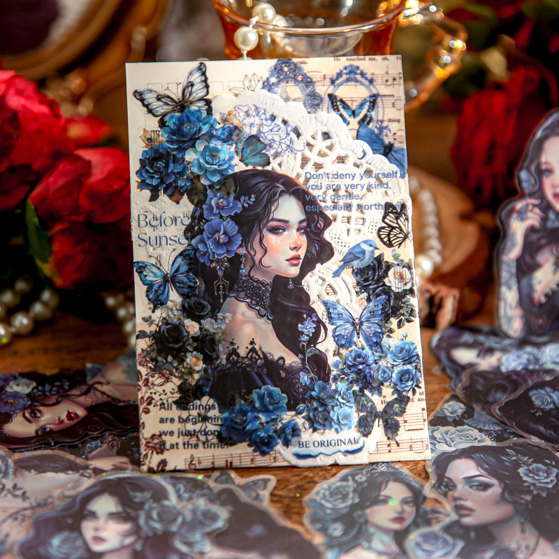 Gothic Damsel PET stickers 30PCS