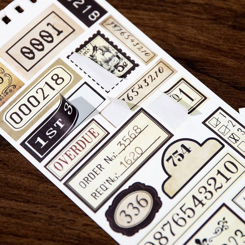 Bill collection series stickers 6PCS