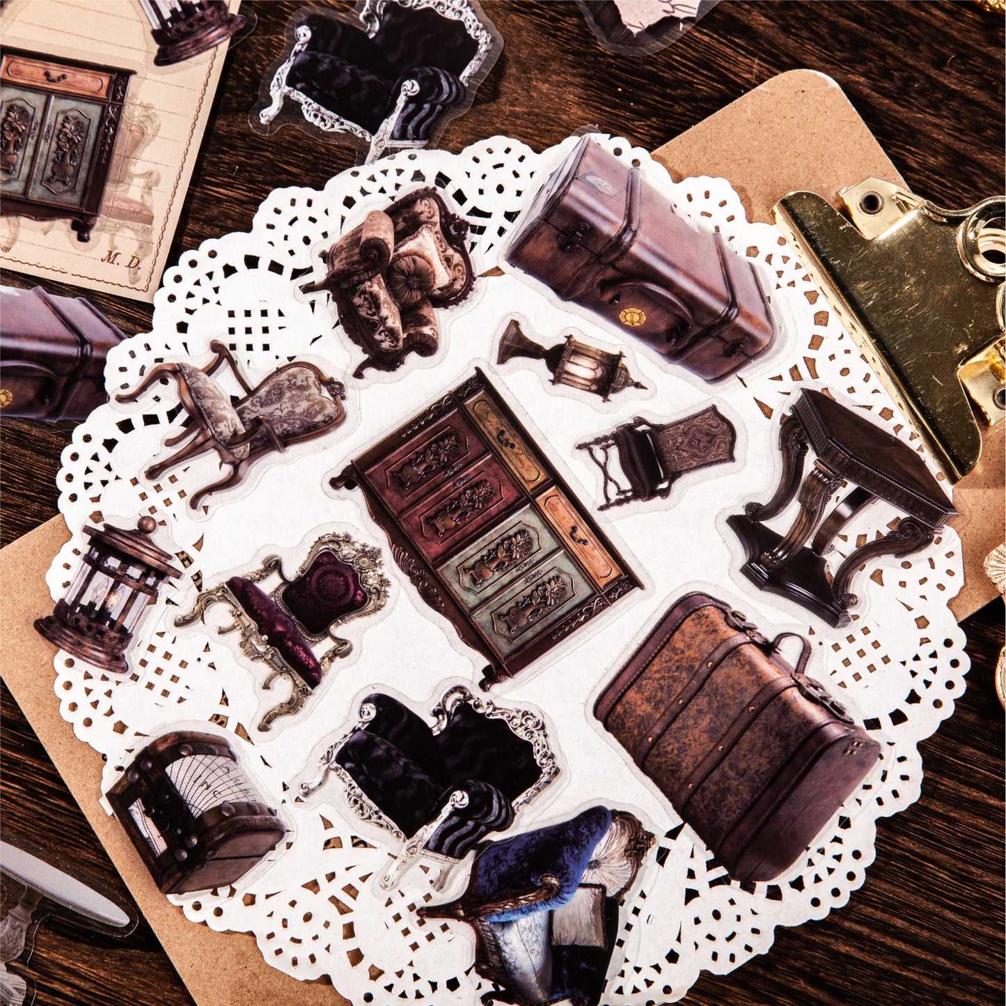 Vintage Memory PET stickers 15 PCS