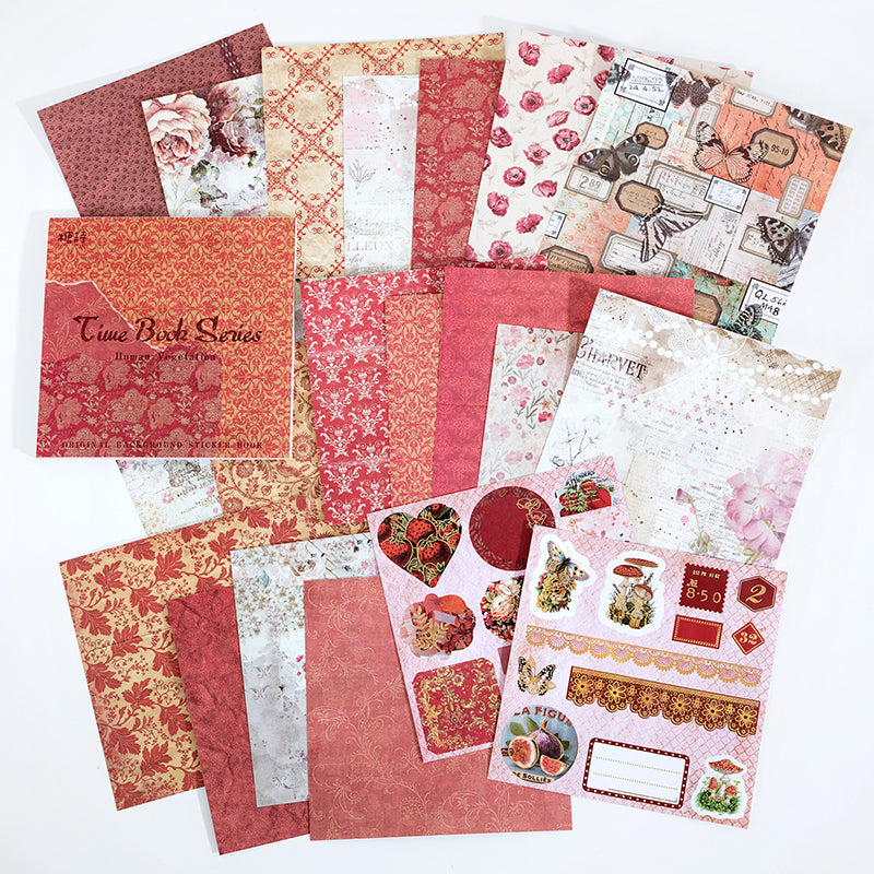 Time Book Stick-on Background Paper 20 PCS