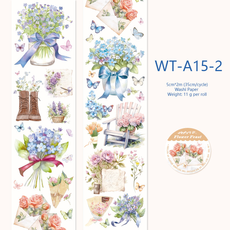 Whole Roll 5cm*2m Cute Street Scenery Washi Tape