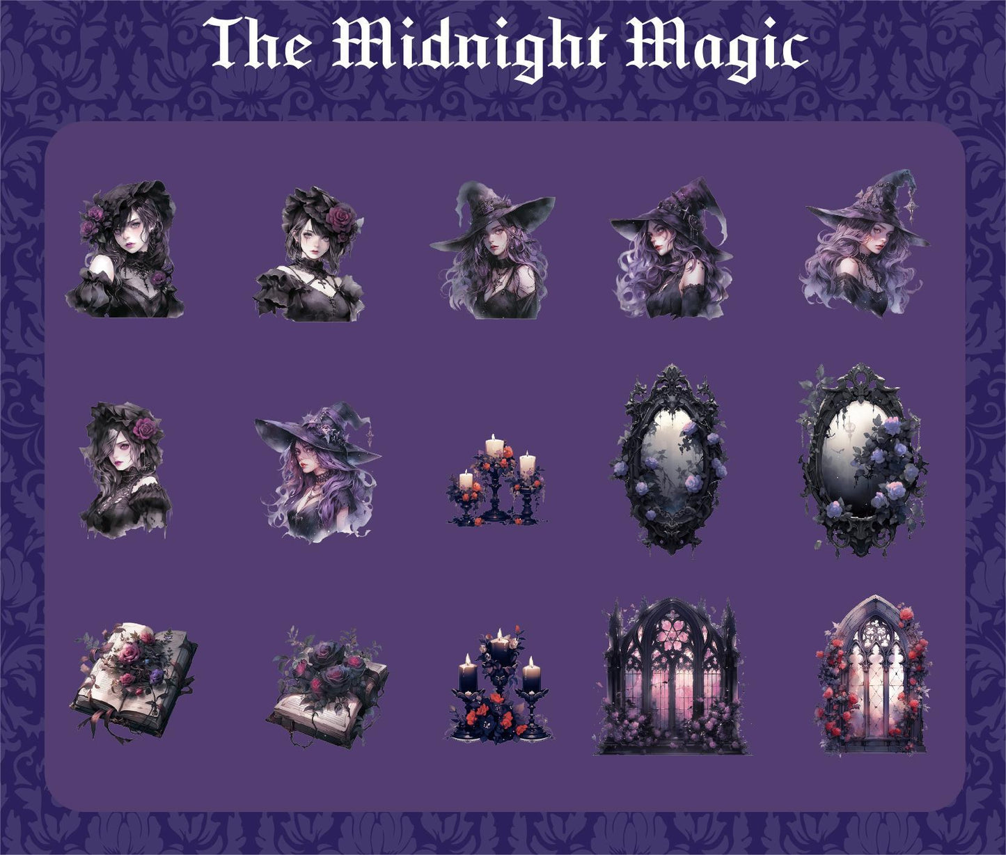 Magic Princess PVC stickers 30PCS