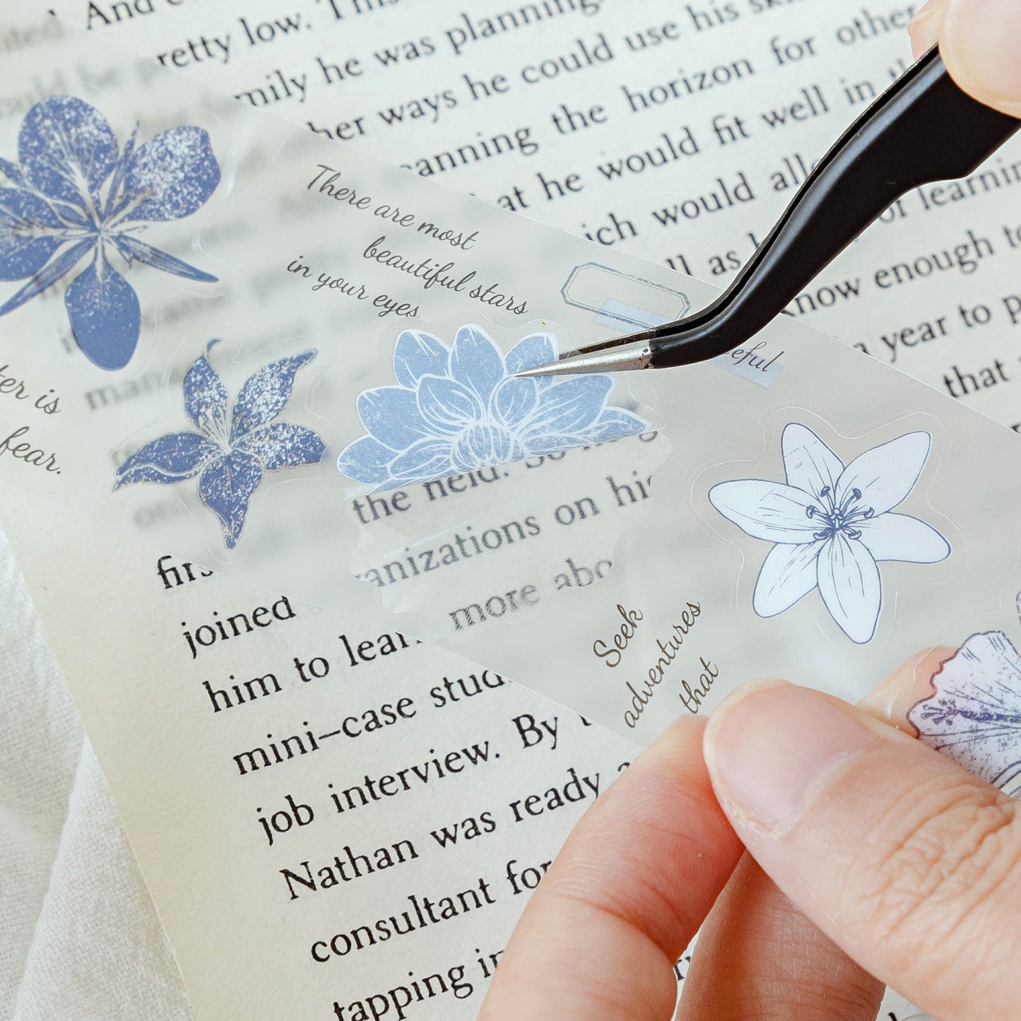 Whole Roll 40mm*2m Pre-Cut Flower PET tape