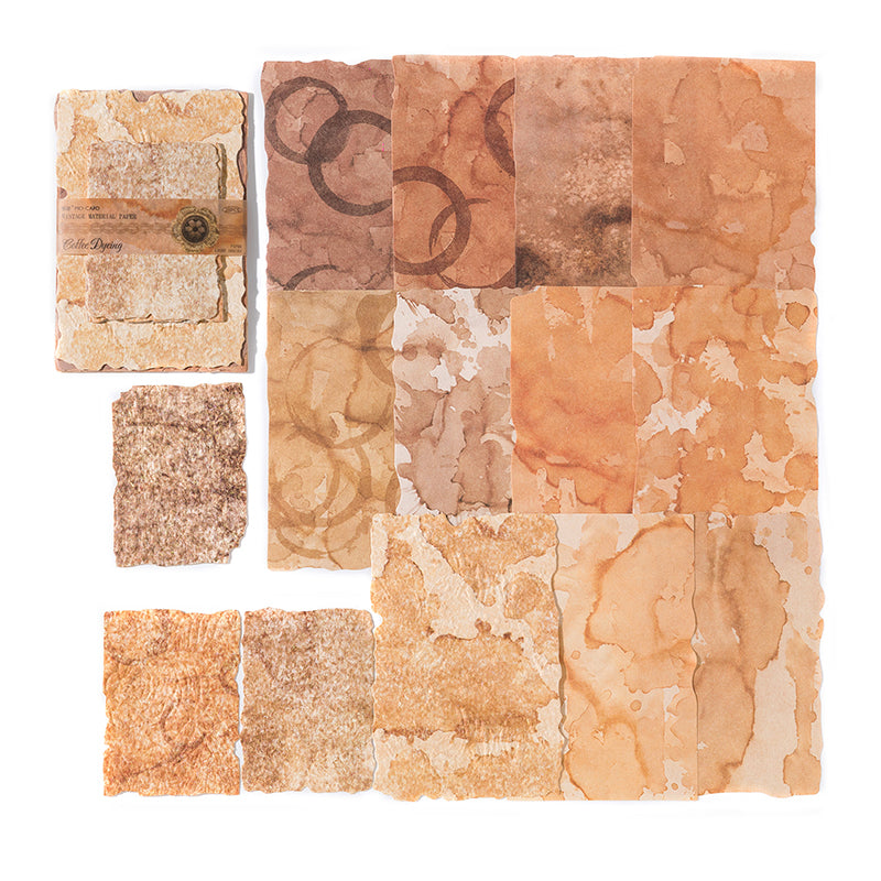Vintage Coffee Background Special Paper 20 PCS