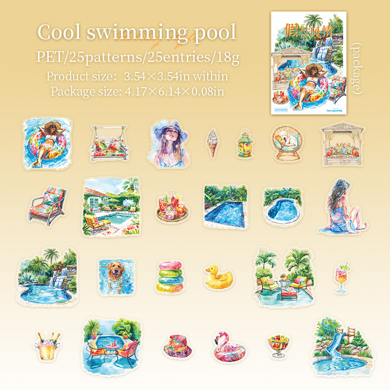 Holiday Style Sticker 25 pcs