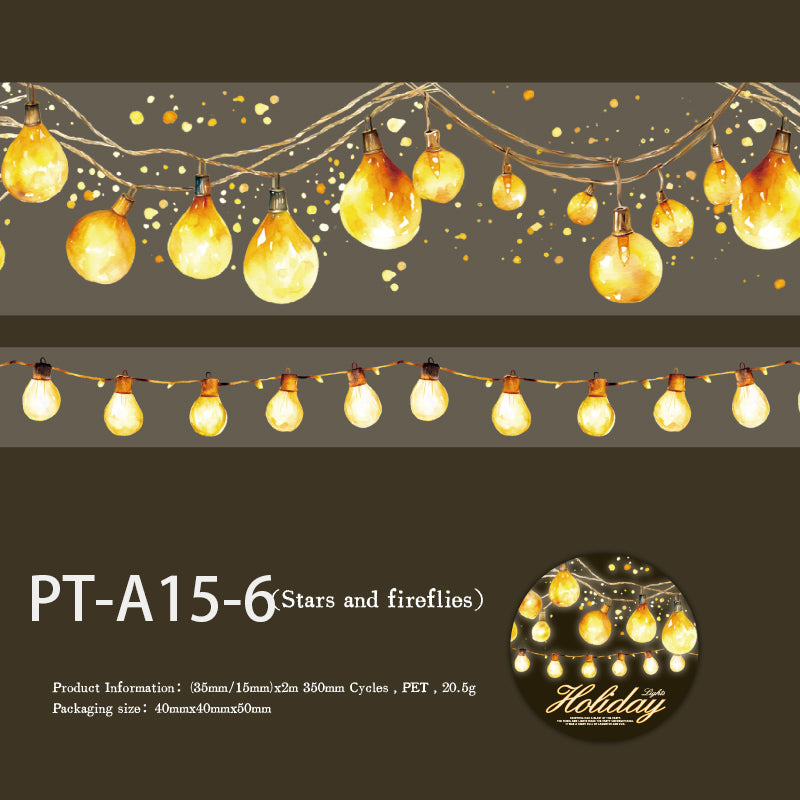 Holiday Lights 2PCS PET Tape set 35mm*2m