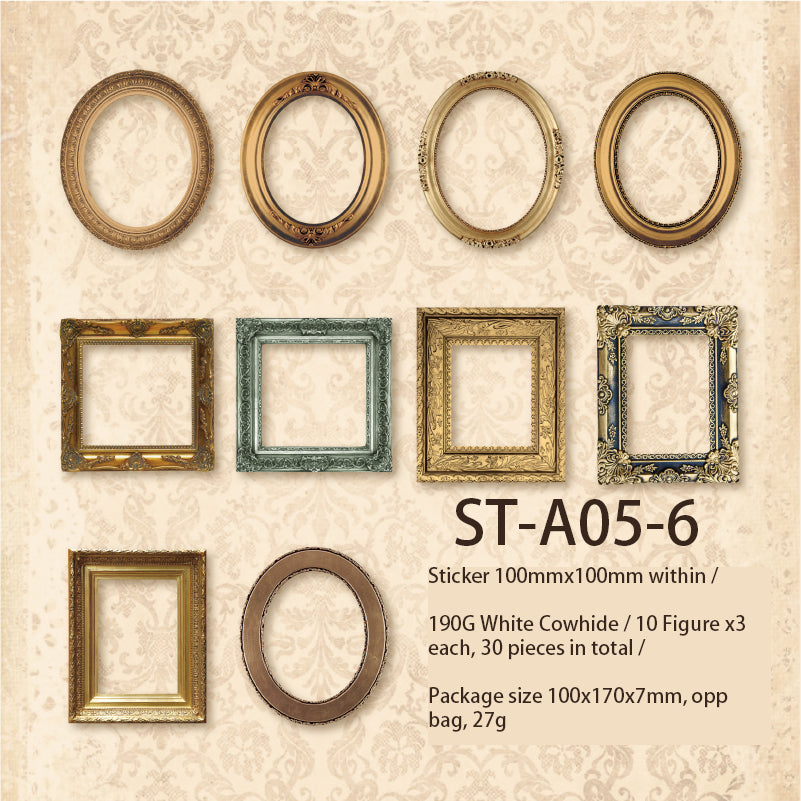 Vintage Frame Paper stickers 30PCS