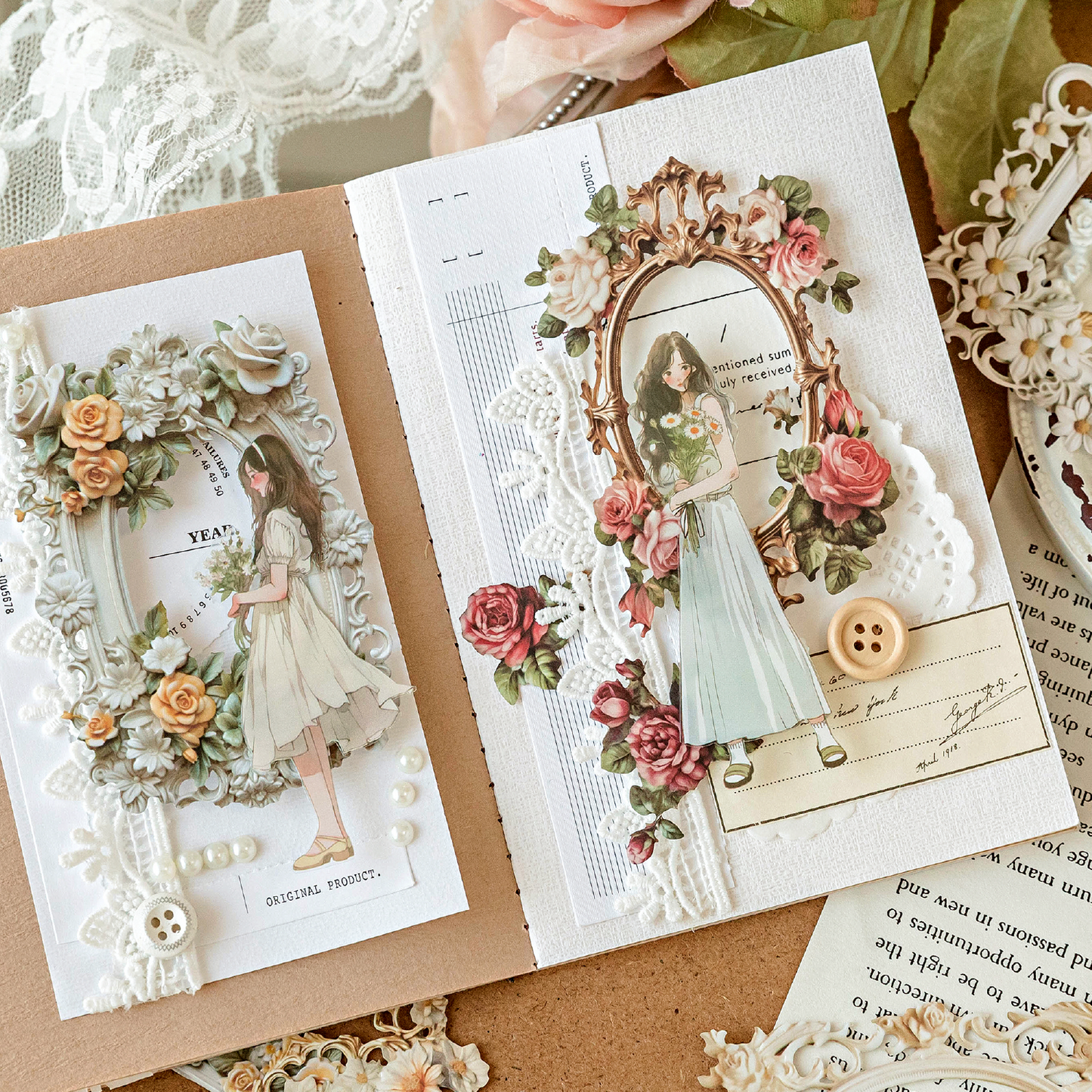 Flower Mirror Frame 10 PCS