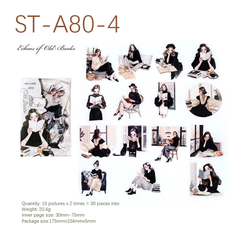 Elegant Reading Stickers 30 pcs