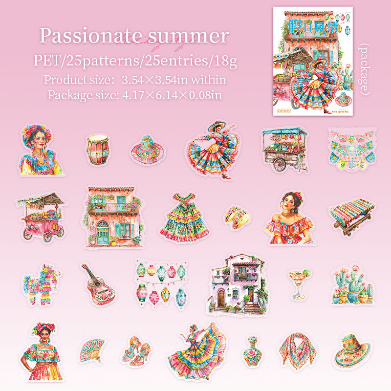 Holiday Style Sticker 25 pcs