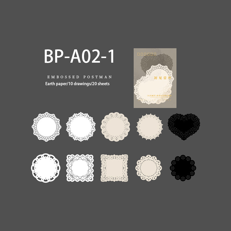 Lace & Frame Hollow Paper 20 PCS