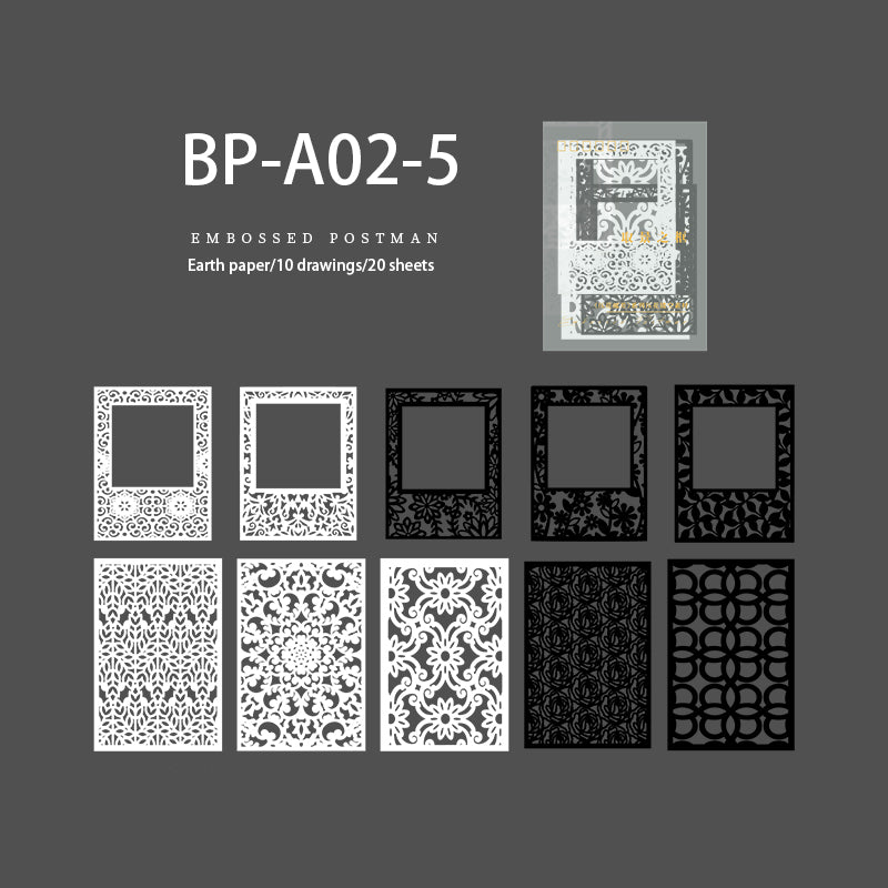 Lace & Frame Hollow Paper 20 PCS