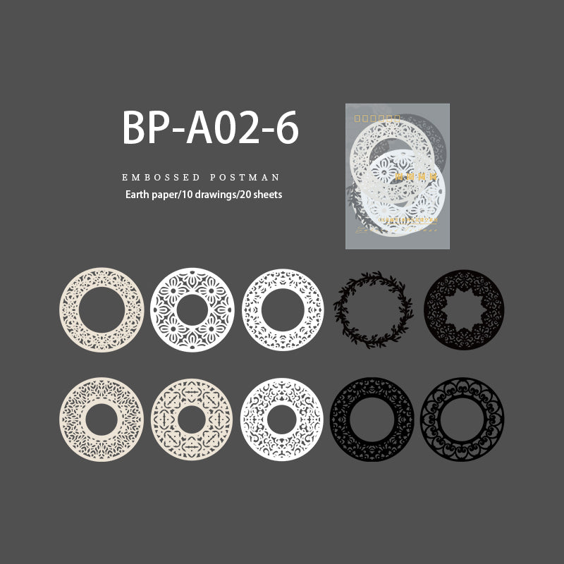 Lace & Frame Hollow Paper 20 PCS