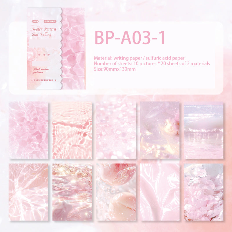 Water Ripple Background Paper 20 PCS