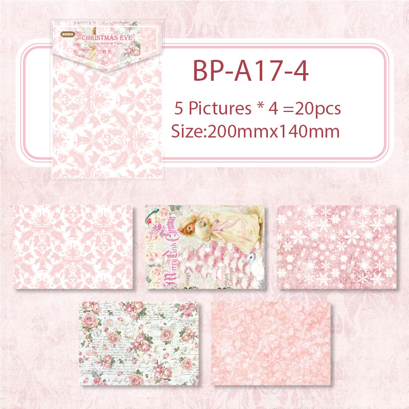 Christmas Background Paper BIG 14*24cm 20 PCS
