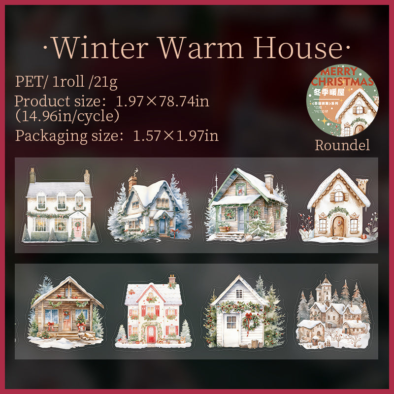 Whole Roll 5cm*2m Xmas I Pre-Cut PET tape