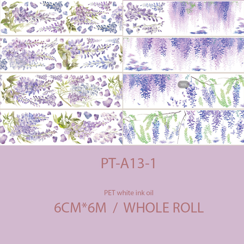 ※Violets PET tape ※ 6cm* 1.5M /6M
