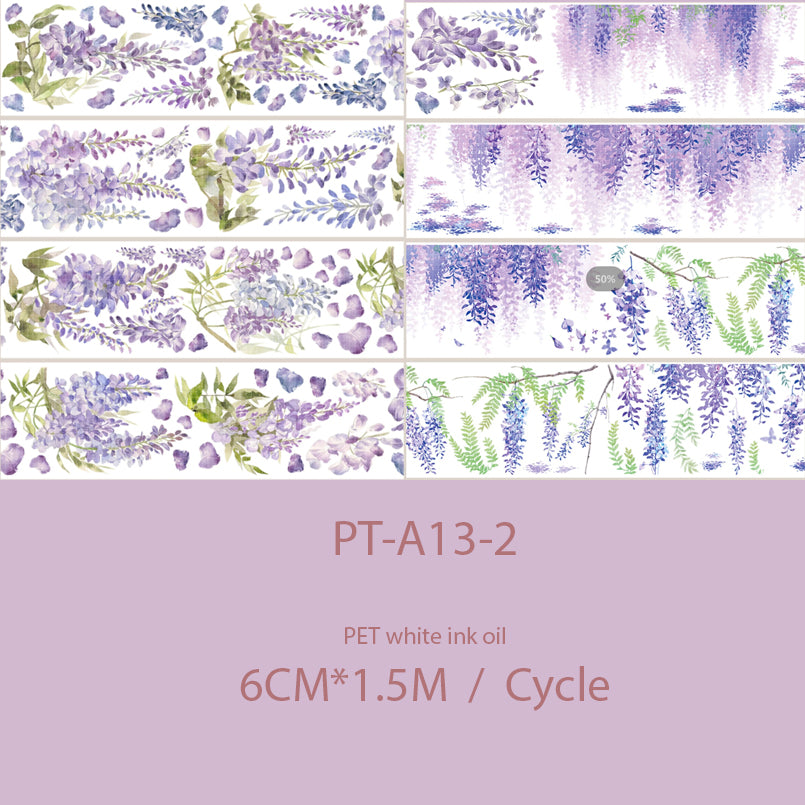 ※Violets PET tape ※ 6cm* 1.5M /6M