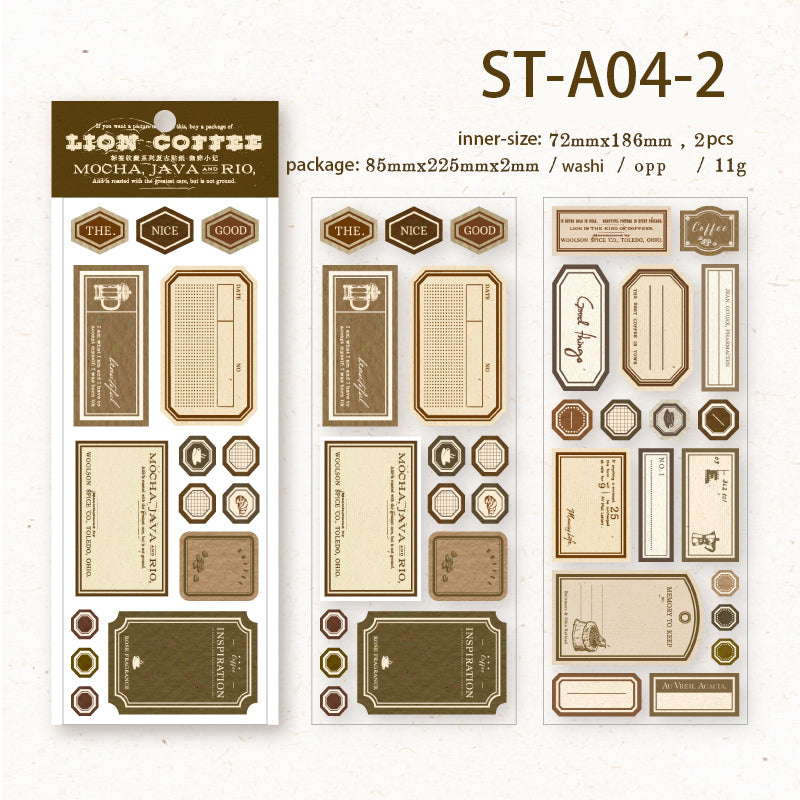 Label collection series stickers 2PCS
