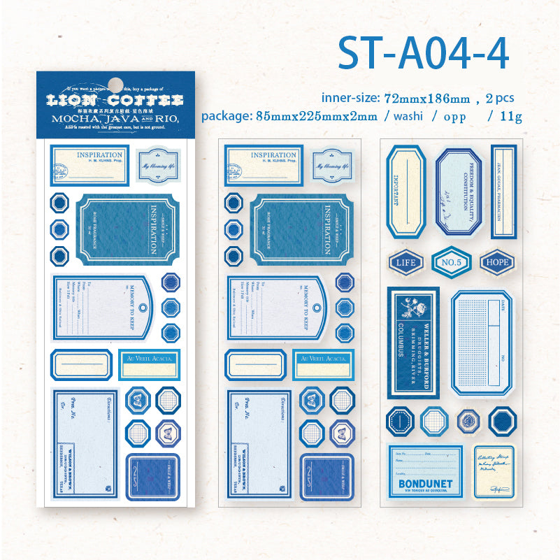 Label collection series stickers 2PCS