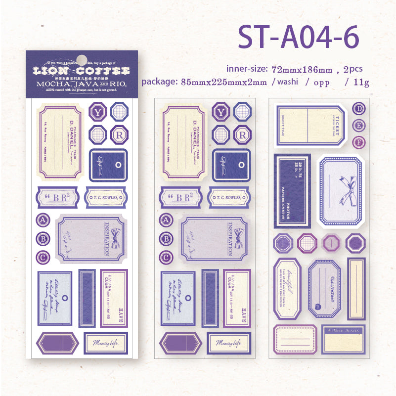 Label collection series stickers 2PCS