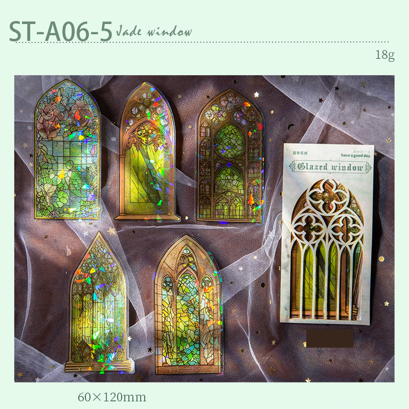 Glazed windows PET stickers 10 PCS