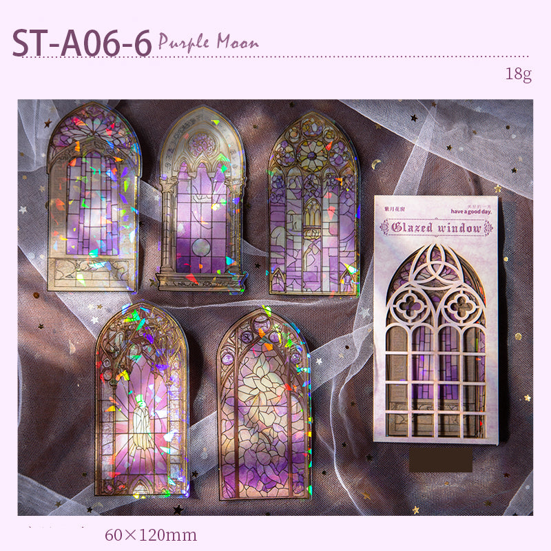 Glazed windows PET stickers 10 PCS