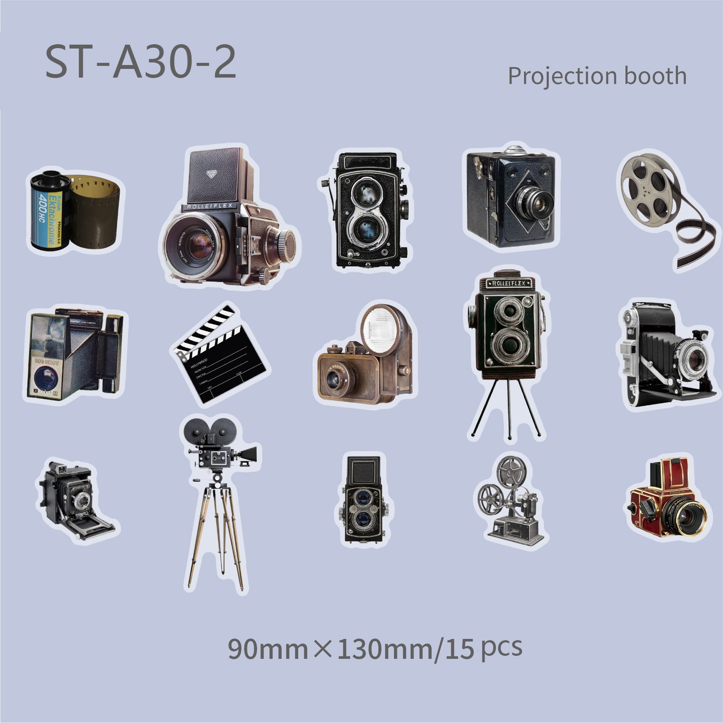 Vintage Memory PET stickers 15 PCS