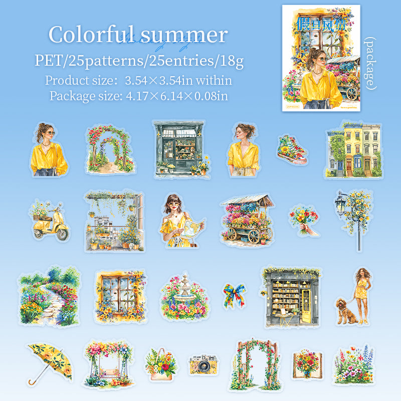 Holiday Style Sticker 25 pcs
