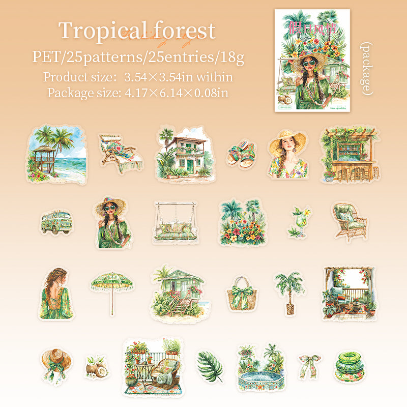 Holiday Style Sticker 25 pcs