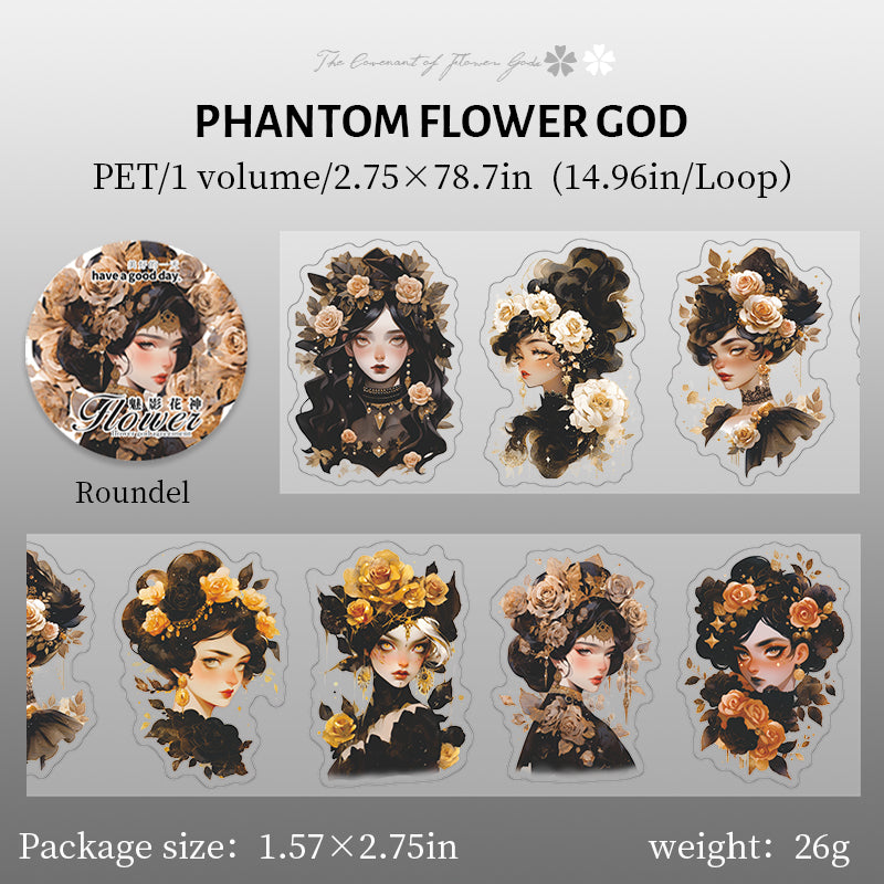 Flower Goddess PRE-CUT PET Tape 70mm*2m