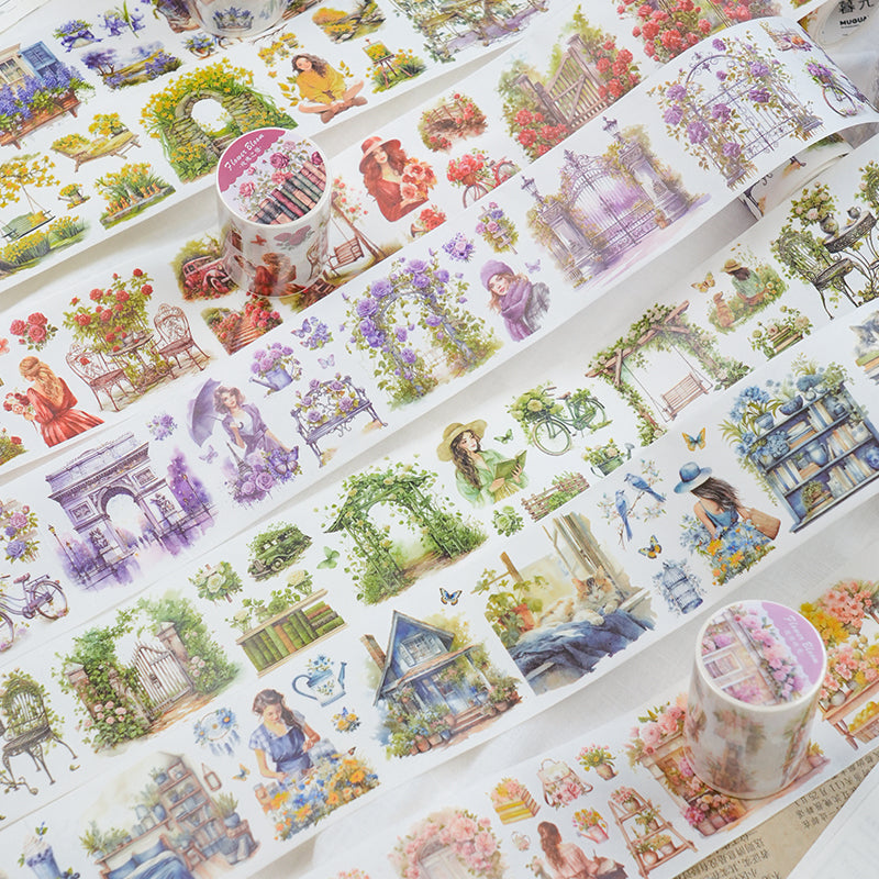 Whole Roll 5.5cm*2m Garden Washi Tape