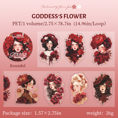 Flower Goddess PRE-CUT PET Tape 70mm*2m