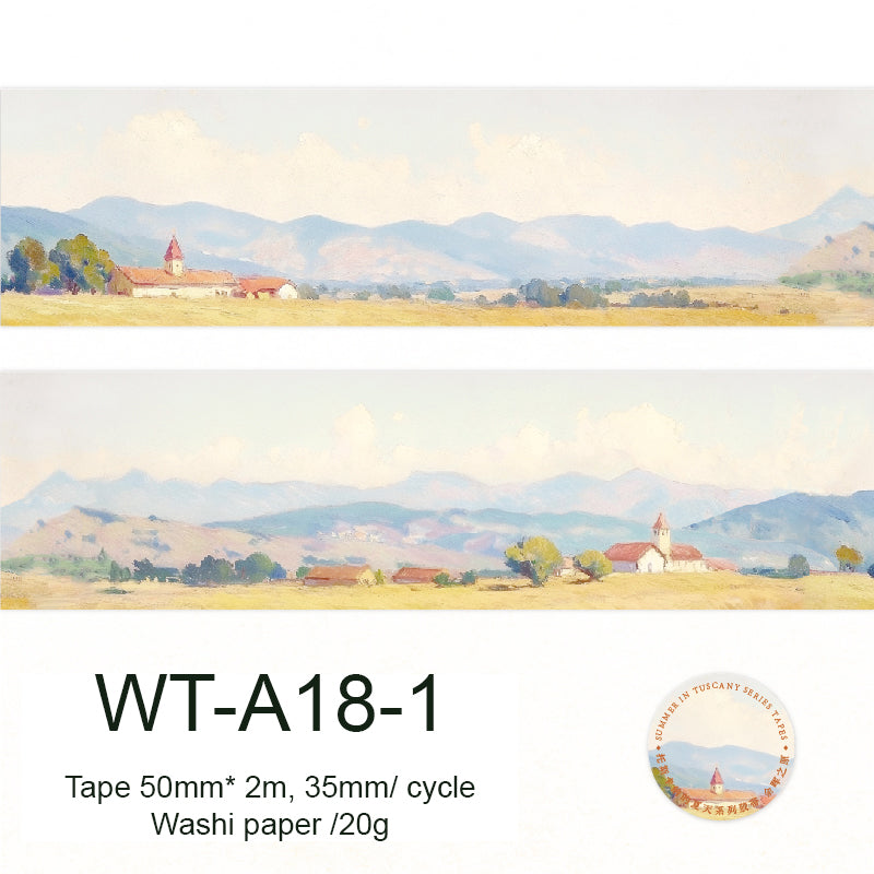 Whole Roll 5cm*2m Tuscany Summer Washi Tape