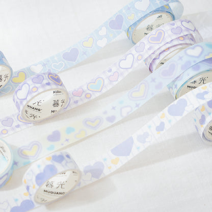 Whole Roll 1.5cm*2 Starwish Cute Washi Tape set