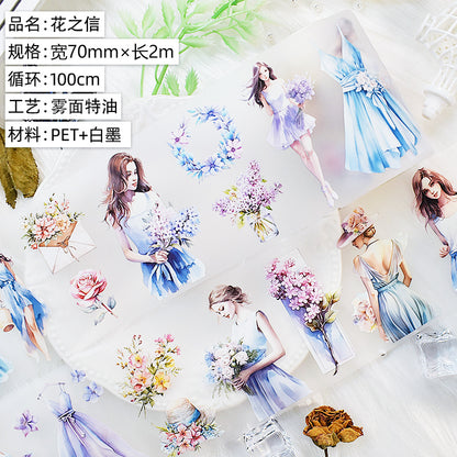 Whole Roll Botanical special Process PET tape