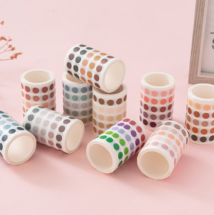 Whole Roll 6cm*3m Color round dot Washi Tape