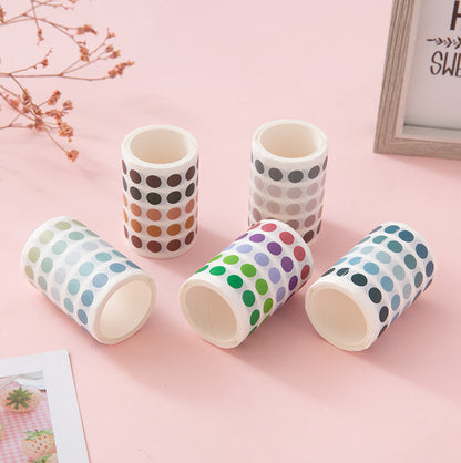 Whole Roll 6cm*3m Color round dot Washi Tape