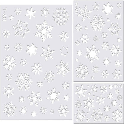 Reusable Snow Flake Stencil Set 9*9cm