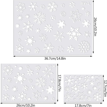 Reusable Snow Flake Stencil Set 9*9cm